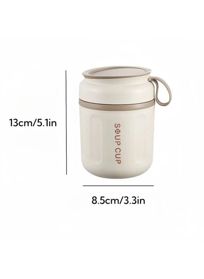 Pink Stainless Steel Insulated Food Jar Leak Proof Easy Clean Travel Office Soup Cup - Image 3